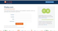 Desktop Screenshot of fitalia.com